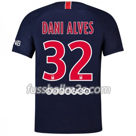 Fußballtrikots Paris Saint-Germain Dani Alves 32 Heim Trikotsatz 2018-2019